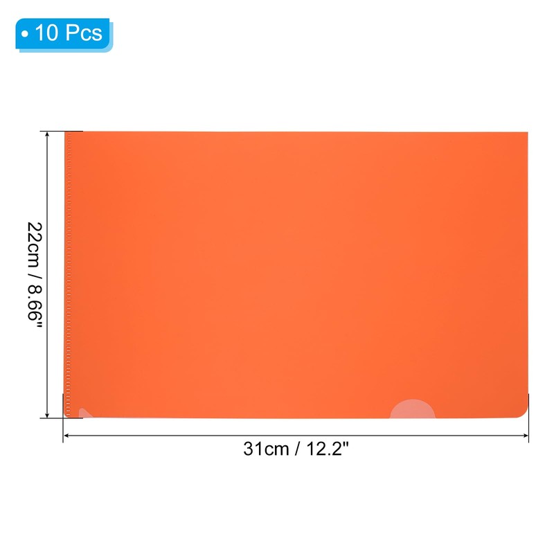 PATIKIL L Type Folder Pack of 10 A4 Plastic File