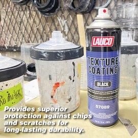 LAUCO Texture Coating Black 13 oz Aerosol Spray, Professional Automotive Trim and Bumper Refinisher, Durable Flexible Matte Finish for Plastic, Metal, and Fiberglass Surfaces, Easy Spray Application