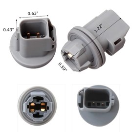 Gxcdizx 2 pcs License Plate Light Socket Wiring Harness Plug Connectors Holder for 1990 to 2020 F-150