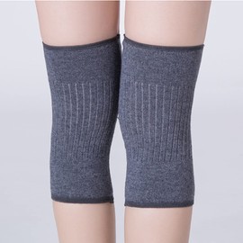 1 Pair Cashmere Knee Warmers for Women Men Winter Warm Knee Pads Non-Slip Knee Support Elastic Knee Pads for Football Dancing Yoga Indoor Sports Thermal Knee Compression Sleeves for Women Men