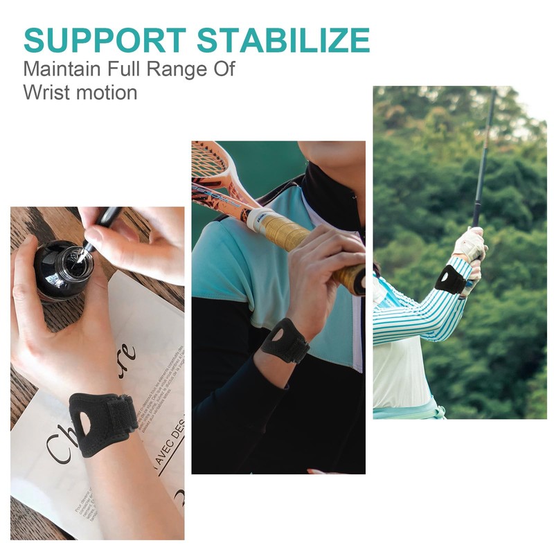 KINBOM 2pcs Bullseye Brace Wrist Band, Adjustable Wrist Brace for