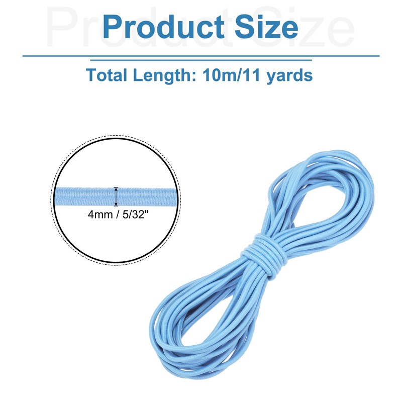 sourcing map Bungee Cord Elastic Cord Heavy Stretch String Rope