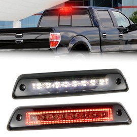ZDEERAOTO Smoked Lens LED 3rd Third Brake Light Replacement for F150 2009-2014（Not for SVT Raptor or HDC Models） Pickup Trucks,Roof Cargo Light Center High Mount Stop Lamp Smoked Lens,AL3Z13A613E