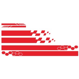 5 Pieces Vinyl Car Side Sticker Auto Body Racing Sports Decals Universal Car Truck DIY Decal Stripe Vinyl Stickers Decoration QIUNI