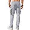 Comdecevis Men's Casual Cargo Pants Workout Joggers Stretch Sweatpants Hiking