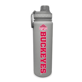 Ohio State National Champs 2024-24 oz. Stainless Steel Bottle - Gray