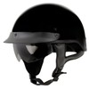 Milwaukee Helmets MPH9719DOT Momentum DOT Black Half Face Motorcycle Bikers