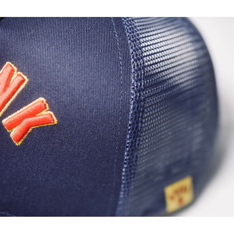 Kronk Baseball Caps, Navy Gloves