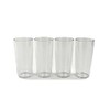 Tupperware Clear Collection Tumbler Transparent Drinking Cups (4)