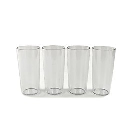 Tupperware Clear Collection Tumbler Transparent Drinking Cups (4)