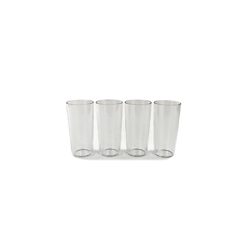 Tupperware Clear Collection Tumbler Transparent Drinking Cups (4)