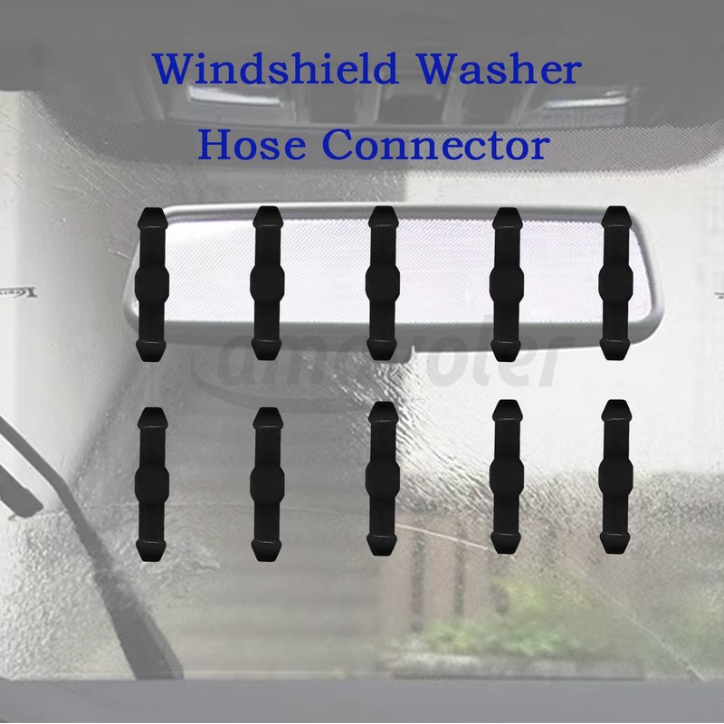 Amavoler Universal Windshield Wiper Hose Connector (10 pcs)