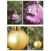 Christmas Tree Ornaments Colorful Balls 3cm Set of 36 Pink