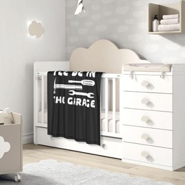 I'll Be in The Garage 30x40 Inch Soft Blanket Cozy Stylish Safe for Baby in Comfort