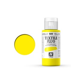 Vallejo Textile Colour 40509 Fluorescent Yellow (60 ml)