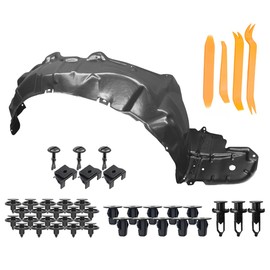 Parts N Go Fender Liner w/Clips/Fasteners Kit for 2010-2015 Toyota Prius Front Passenger Side Right TO1249158 5387547030