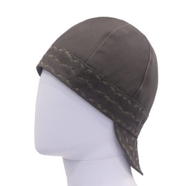 BOCOMAL Welding Cap HRC2 Flame Resistant 10OZ Durable Cotton Duck 2 Sided 6 Pannel Welder Hats 7 5/8 Green