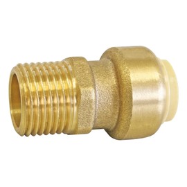 SOMATHERM FOR YOU - Brass Coupling for Copper Pipe or PEX or Multilayer Diameter 12 Clip - Male 15/21
