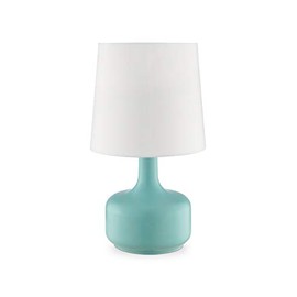 Ore International K-819GR Cheru Powder Mid-Century Modern Touch On Metal Table Lamp, Green