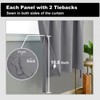 DWCN Grey Curtains for Small Window, Bedroom, Living Room, Kitchen,