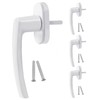 HOMURY Set of 4 Aluminium Window Handles: Lockable Window Handle,