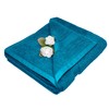 Lashuma Linz Bath Towel Blue - Petrol Blue Individually Embroidered