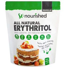 Erythritol Sweetener Granular - 1:1 Sugar Substitute, Keto - 0 Calorie, 0 Net Carb, Non-GMO (5 lbs / 80 oz)