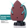 100Pcs 40-240 Grit Aluminum Oxide Mouse Detail Sander Sandpaper with