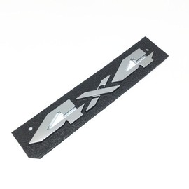 1Pc 4x4 Letter Logo Emblem 3D Rear Tailgate Badge Nameplate Letter Decal Sticker Replacement for 2019-2024 1500 2500 3500 68276325AD (Chrome)