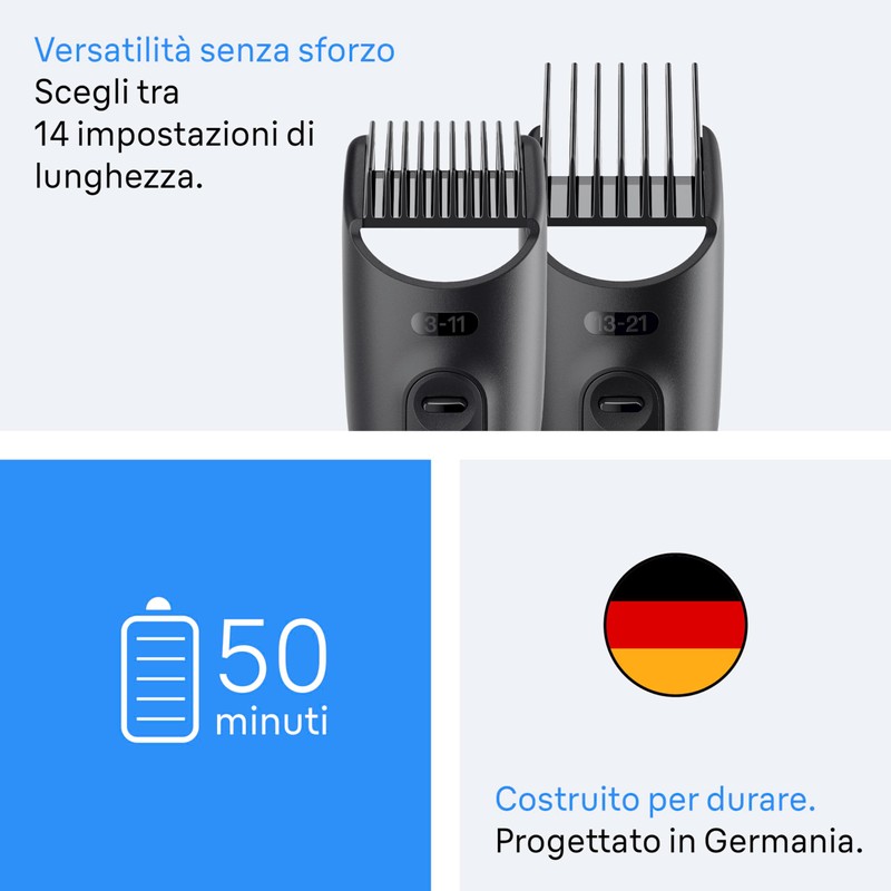 Braun Rasoio Elettrico Barba e Capelli Serie 3, Accessori, Custodia