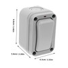 Operitacx Weatherproof Outdoor Switch Rated Dark Grey Surface Mounted Light