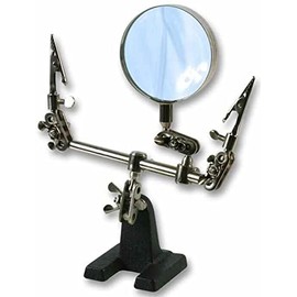 Third Hand Tool With Magnifying Glass