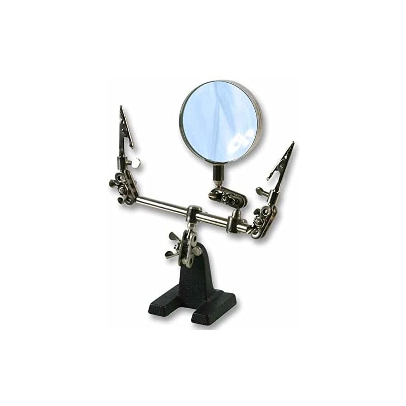 Third Hand Tool With Magnifying Glass