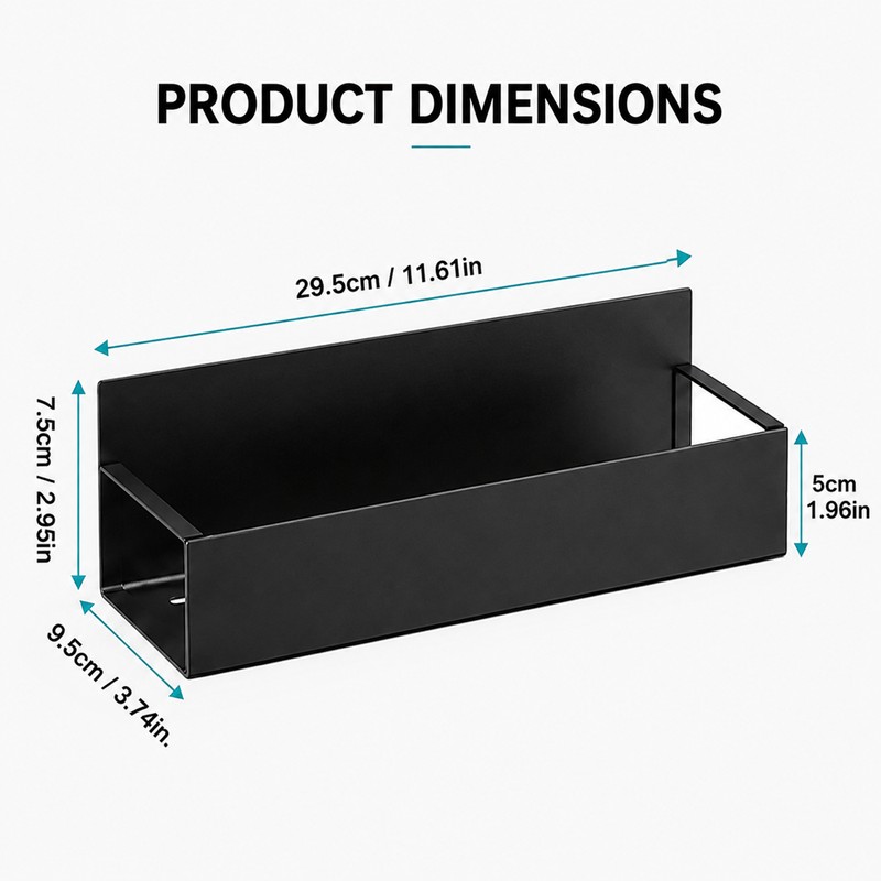 Magnetic Refrigerator Shelf, Fridge Side Spice Rack & Kitchen Organizer,