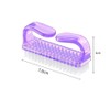 Wzenclave Cepillo de dedos de mango para 4 uñas limpias,