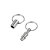 Upstore 3PCS Silver Portable Detachable Metal Steel Pull-Apart Key Rings