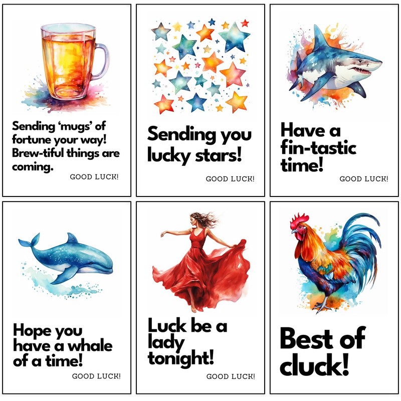 All My Good Luck Puns are Intended - 30 Different