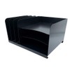 Huron Desktop File Organizer Combo Vert 3 Slot/Horz 3 Slot,