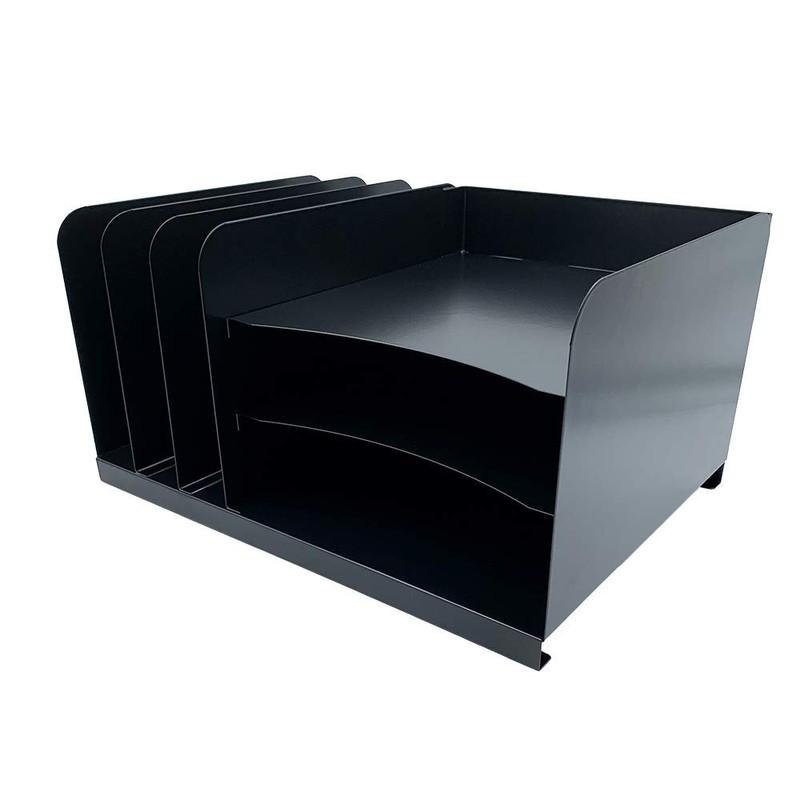 Huron Desktop File Organizer Combo Vert 3 Slot/Horz 3 Slot,