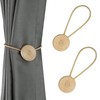 HedongHexi 2 Pack Magnetic Curtain Tiebacks Elegant Curtain Holders for