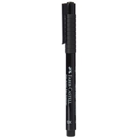 Faber-Castell Art & Graphic Pitt Artist Pen Fineliner India Ink Pen, Black, Single Pitt Pen, For Art, Craft, Drawing, Sketching, Home, School, University, Colouring