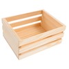 ULTECHNOVO Wooden Storage Bins Desktop Wooden Storage Basket Decorative Crate