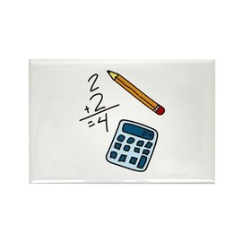 CafePress Math Calculator Magnets Rectangle Magnet, 3"x2" Refrigerator Magnet