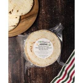 AREPAS, BY COFFEECOL, GLUTEN FREE, 100% made of Corn, Healthy Bread substitute, No additives added, 10 Units, Best Arepas in USA. Thick &Delicious. Naturally Gluten Free.