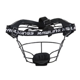 Rawlings RSBFM Women's Softball Face Guard, For Sports and Sports, Padders Mask, Wire, 6.7 x 7.9 inches (17 x 20 cm), Weight: Approx. 10.6 oz (310 g), Black