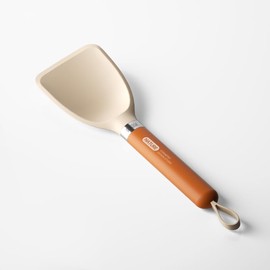 Cosamtec Silicone Small Spatula for Cooking Flexible Turner with Solid Inner Core and Heat Resistant Nylon Handle Ideal Spatula for Non-Stick Cookware