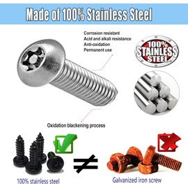 Anti Theft License Plate Screws, WADY 8 Sets Anti-Theft Stainless Steel License Plate Fasteners,Stainless Steel Bolts Fasteners Kits for Car Tag Frame Holder,Tamper Resistant Mounting Hardware (Slive)