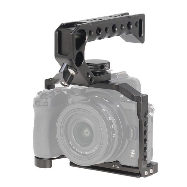 FocusFoto Camera Cage with Top Handle Grip Kit for Nikon