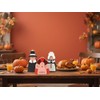 Autumn Harvest Kitchen Table Decor: 3 Pcs Wooden Turkey Pilgrim