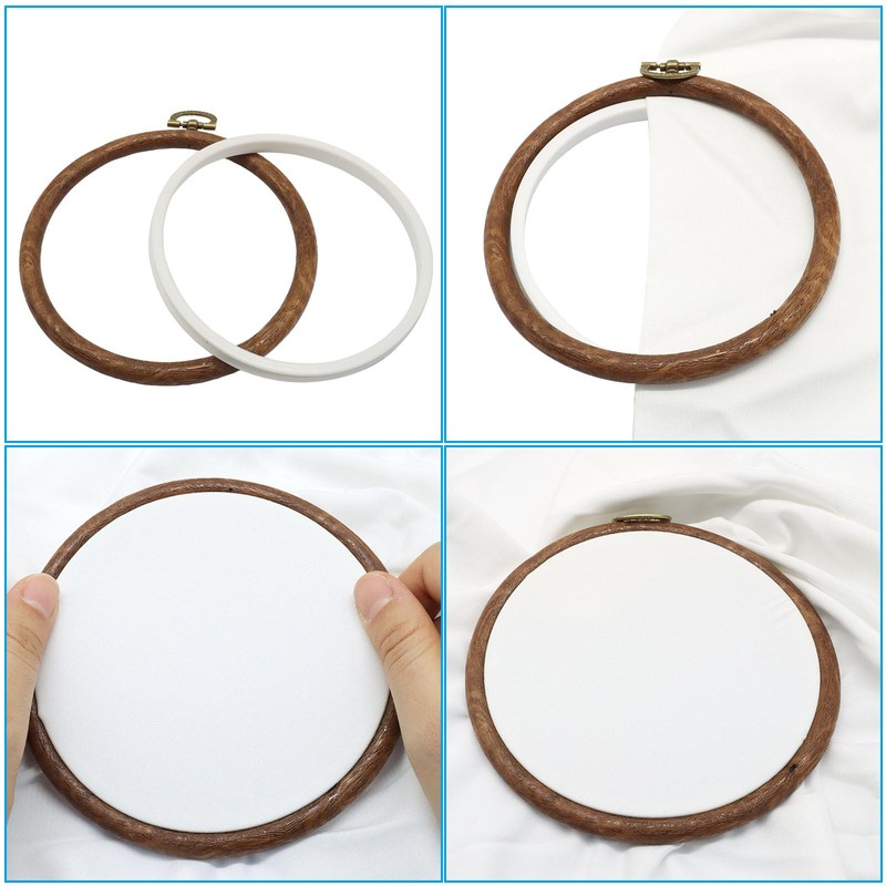 Bonsicoky 15 Pack 5 Inch Round Embroidery Hoops